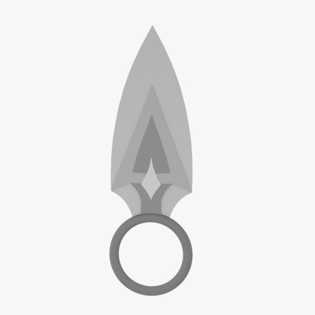 Kunai 3D Модель .c4d .max .obj .3ds .fbx .stl .blend 