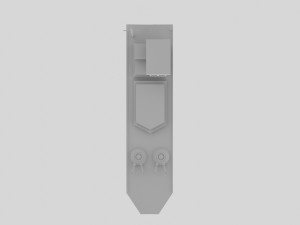 Warship Lowpoloy 3D Модель