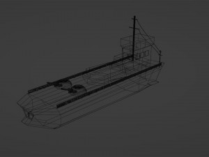 Warship Lowpoloy 3D Модель