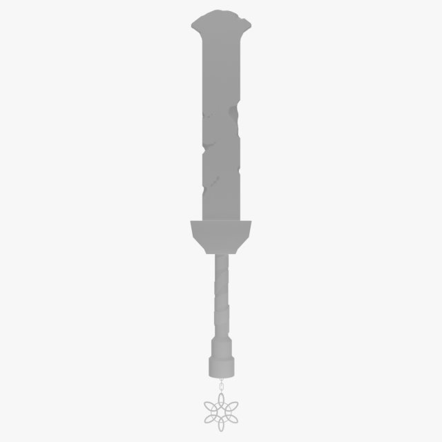 Broken Sword 3D Model .c4d .max .obj .3ds .fbx .stl .blend 