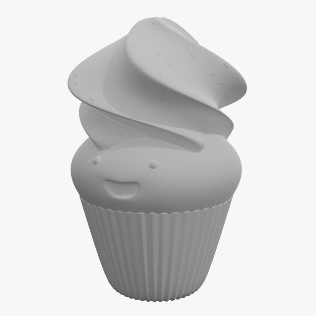 Cupcake Character 3D 模型 .c4d .max .obj .3ds .fbx .stl .blend 