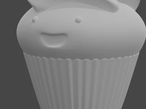 컵케이크 캐릭터 3D 모델