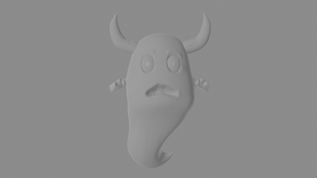 Ghost Cartoon Modelo 3D .c4d .max .obj .3ds .fbx .stl .blend 