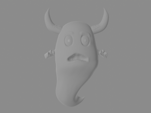 Ghost Cartoon 3D Model