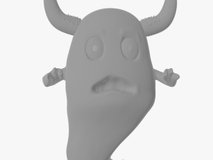 Ghost Cartoon Modelo 3D