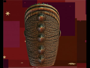 PENCIL HOLDER 3D MODEL FOR 3D PRINTER - SEA MONSTER Model Cetak 3D