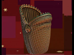 PENCIL HOLDER 3D MODEL FOR 3D PRINTER - SEA MONSTER 3D Print Model