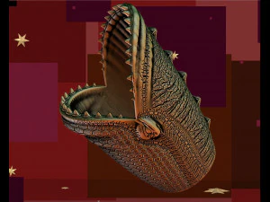 PENCIL HOLDER 3D MODEL FOR 3D PRINTER - SEA MONSTER 3D Print Model