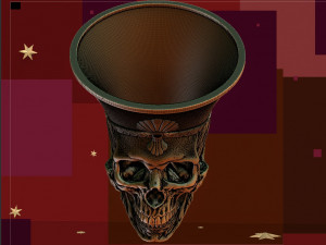 Skull pencil holder for 3d printer 3D-Druckmodell