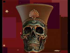 Skull pencil holder for 3d printer 3D Print Model