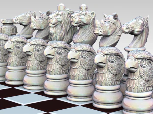 for 3D printers and CNC machines chess 3D Model