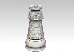 for 3D printers and CNC machines chess 3D 模型
