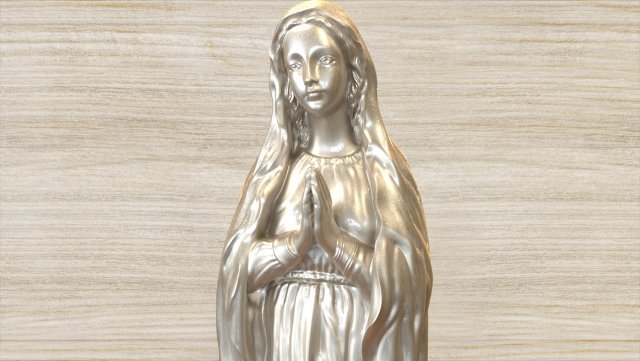 for CNC and 3D printer MARYVIRGINSTATUE 3D मॉडल .c4d .max .obj .3ds .fbx .stl .blend