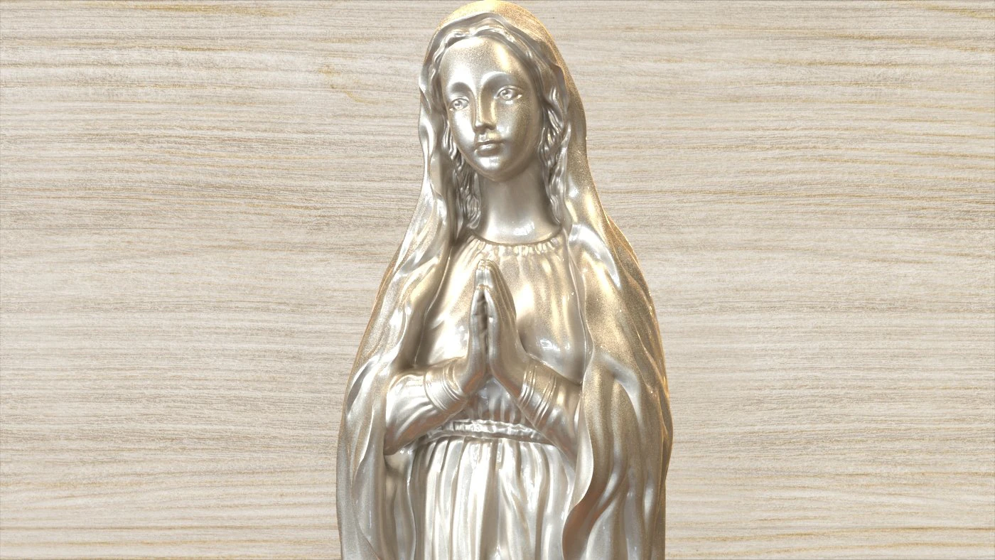 for CNC and 3D printer MARYVIRGINSTATUE 3D Model .c4d .max .obj .3ds .fbx .stl .blend 