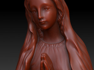 for CNC and 3D printer MARYVIRGINSTATUE Model 3D