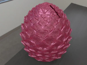 para impressora 3D cofrinho de ovo de dragão Modelo 3D