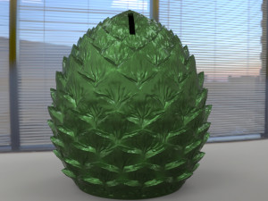 for 3D printer Dragon egg piggy bank 3D 모델