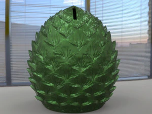 for 3D printer Dragon egg piggy bank 3D Model