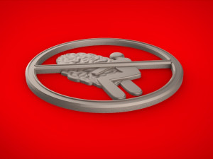 3D MODEL FOR A 3D PRINTER SIGN DONT RAPE MY BRAIN 3D 模型
