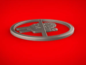 3D MODEL FOR A 3D PRINTER SIGN DONT RAPE MY BRAIN 3D Model