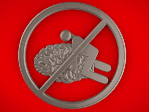 3D MODEL FOR A 3D PRINTER SIGN DONT RAPE MY BRAIN 3D Model