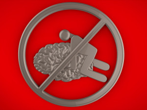 3D MODEL FOR A 3D PRINTER SIGN DONT RAPE MY BRAIN 3D 模型