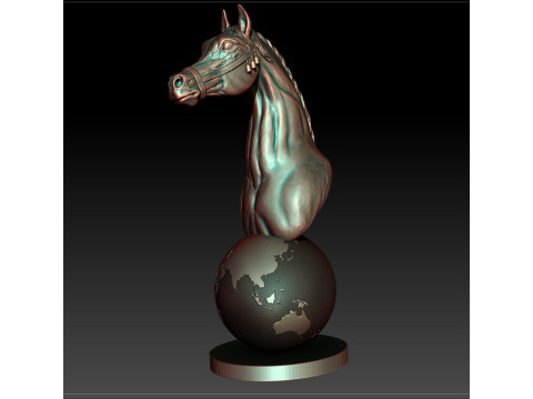 3D MODEL FOR 3D PRINTER Arabian Horses Katara 3D 모델