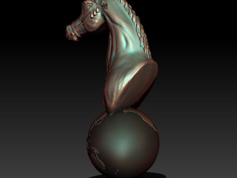 3D MODEL FOR 3D PRINTER Arabian Horses Katara 3D 모델