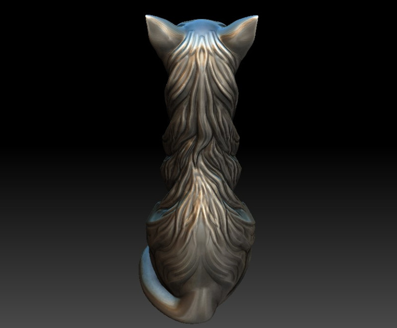 for a 3D printer Cat decor 3Dモデル .c4d .max .obj .3ds .fbx .stl .blend