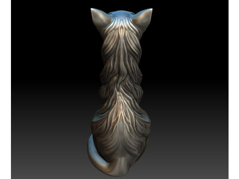 for a 3D printer Cat decor 3Dモデル