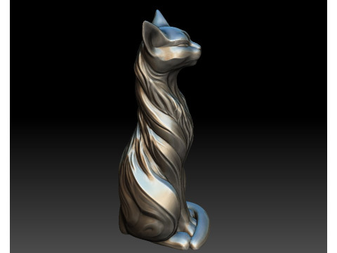 for a 3D printer Cat decor 3Dモデル