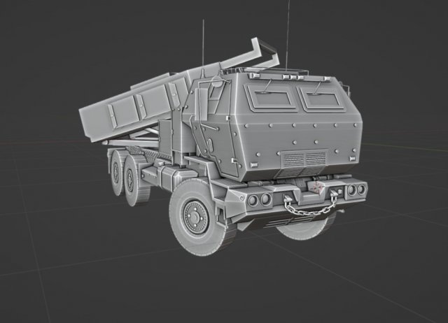 M142 Himars 3Dモデル .c4d .max .obj .3ds .fbx .stl .blend 