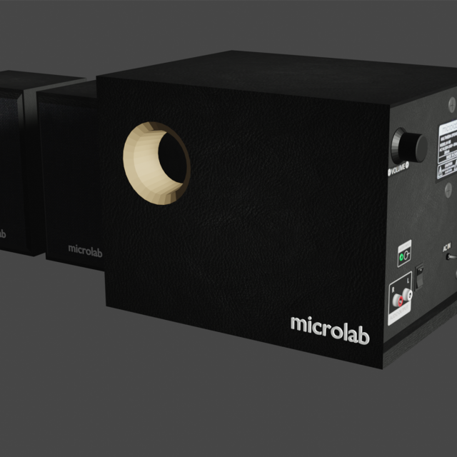 Microlab kalonka 3D-Modell .c4d .max .obj .3ds .fbx .stl .blend 