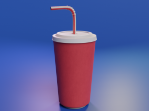 Red Cup 3D Model