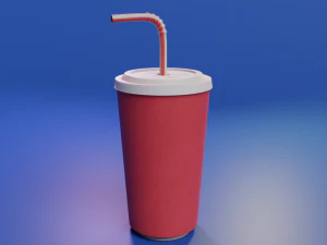 Rode beker 3D Model