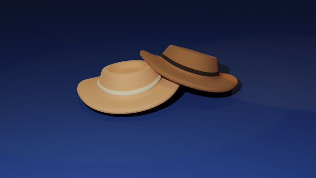 Hats 3D 모델 .c4d .max .obj .3ds .fbx .stl .blend 