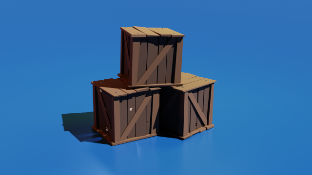 Crates 3D Model .c4d .max .obj .3ds .fbx .stl .blend 