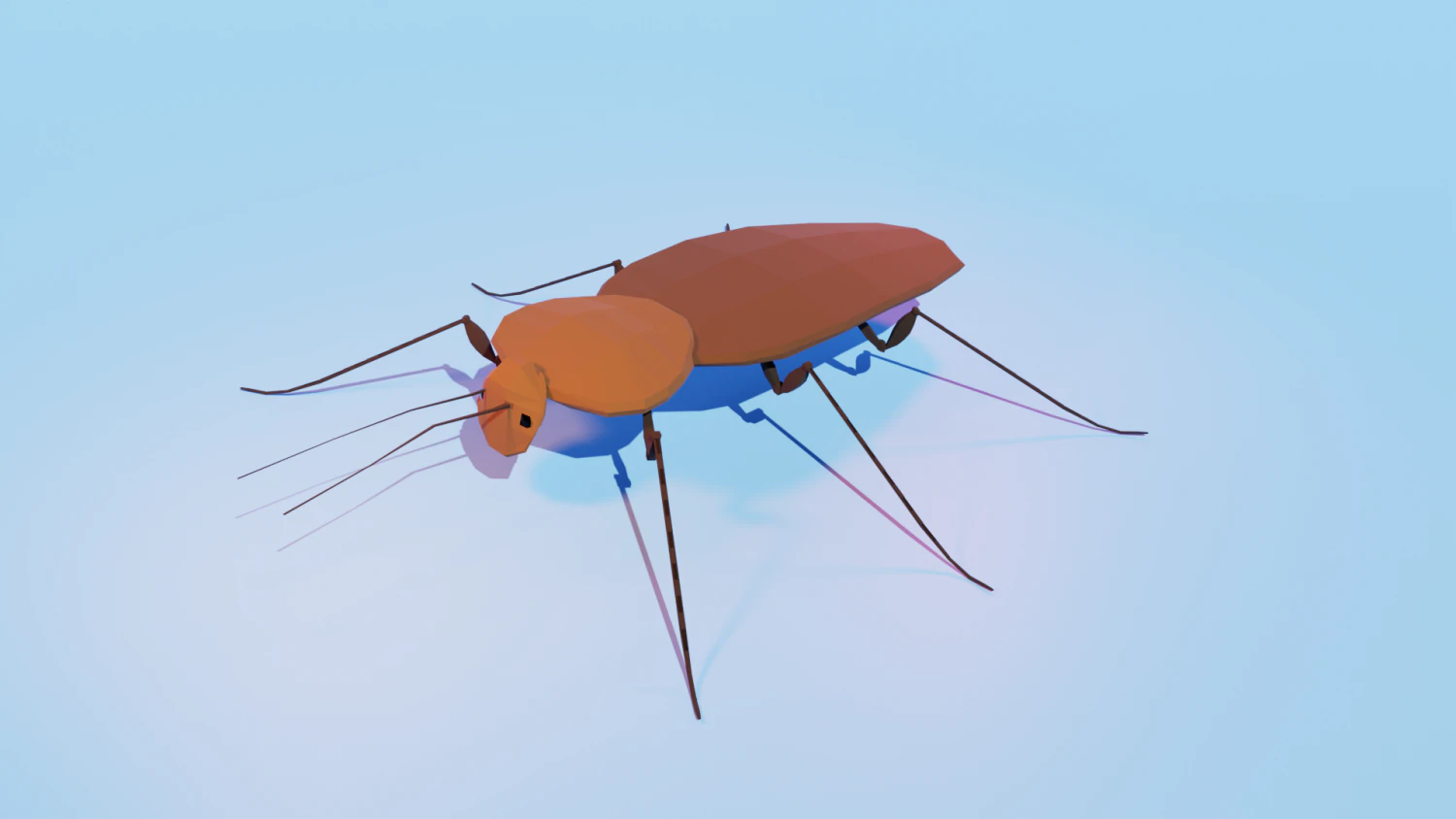 Cockroach 3D Model .c4d .max .obj .3ds .fbx .stl .blend