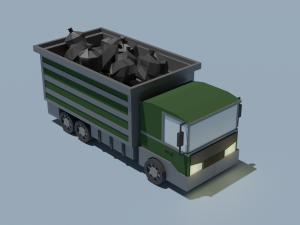 Garbage truck 3D Model