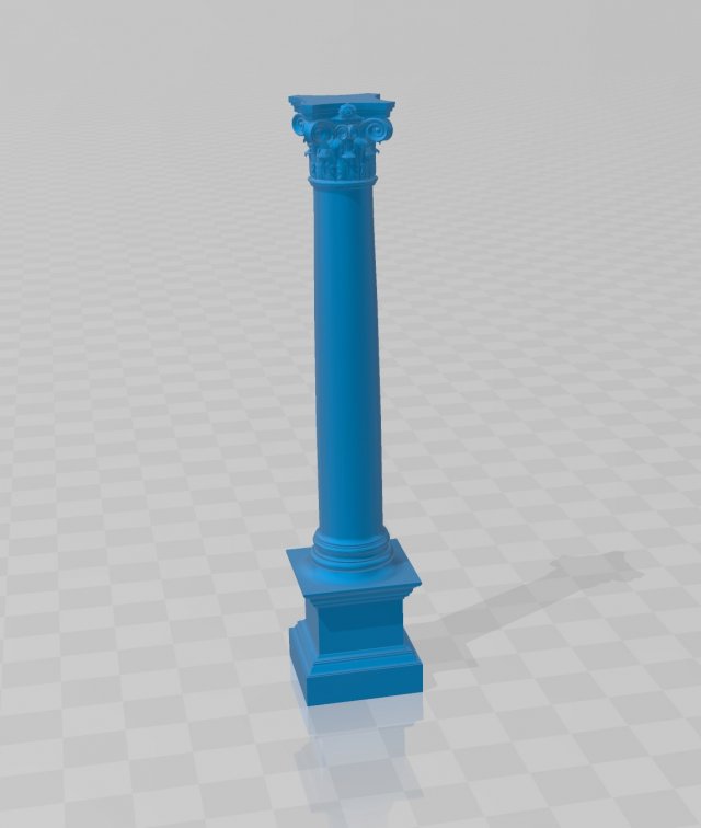 Column 3D-Druckmodell .c4d .max .obj .3ds .fbx .stl .blend 