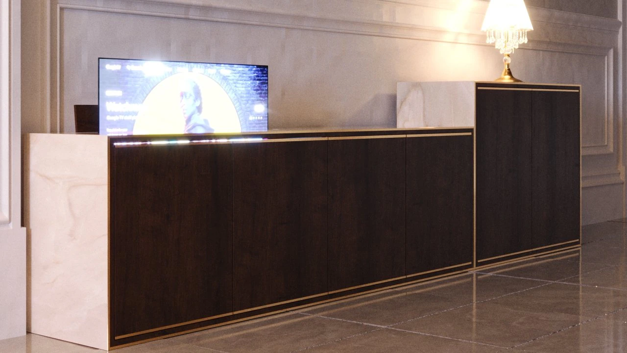 Side Board 3D Model .c4d .max .obj .3ds .fbx .stl .blend 
