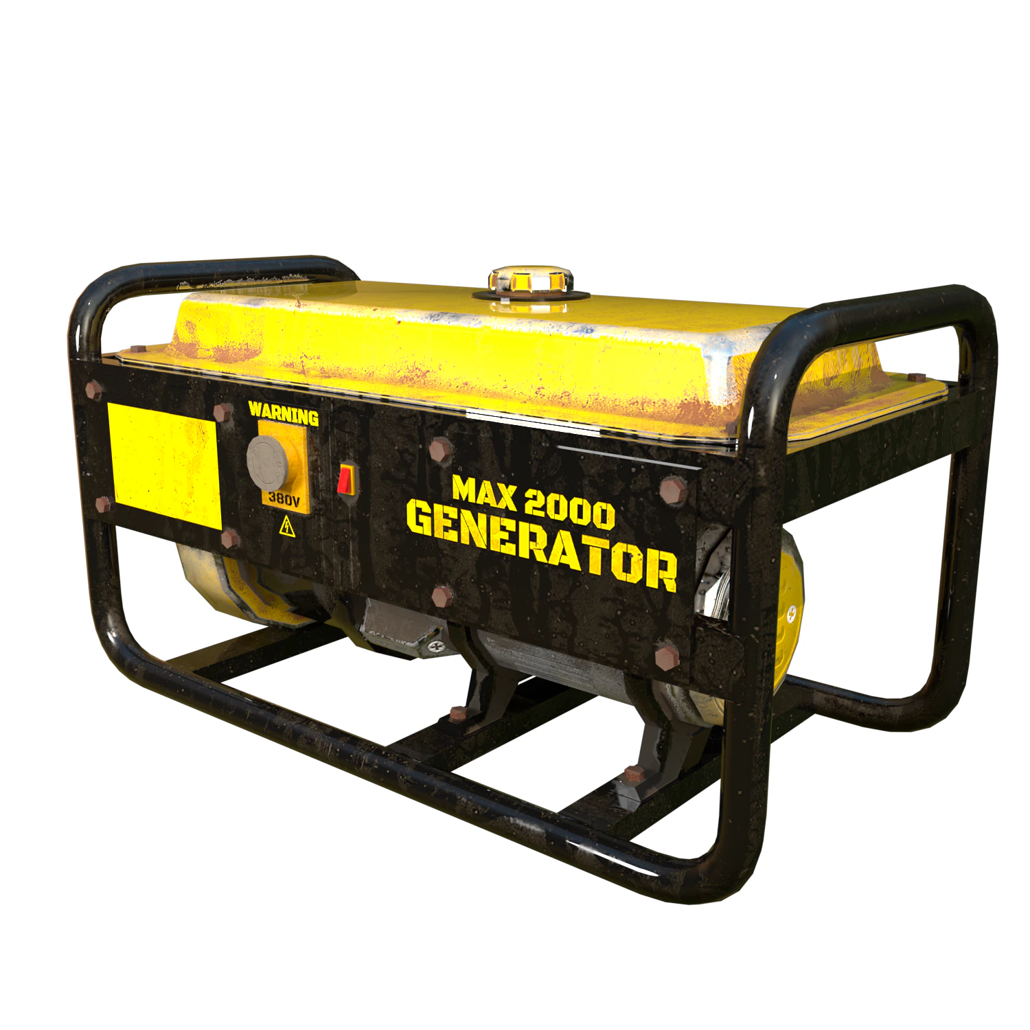 Generator Max 2000 GameDev 3D Model .c4d .max .obj .3ds .fbx .stl .blend 