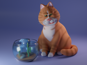 Cute cat 3D Model