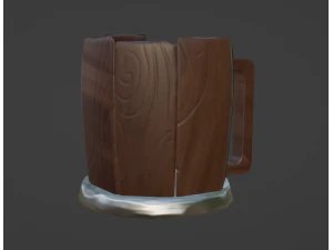 Wood Cut 3D Model