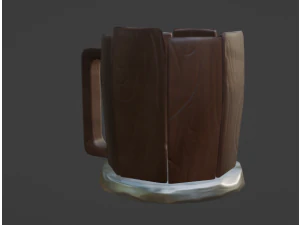 Wood Cut 3D Model
