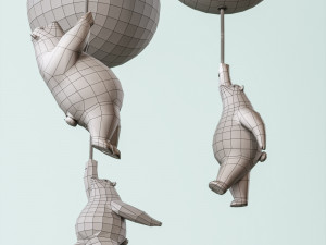 Wasty Trio 3D Model