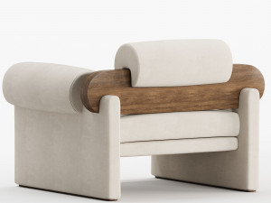 Armchair Elliot Modèle 3D