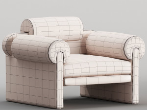 Armchair Elliot Modèle 3D