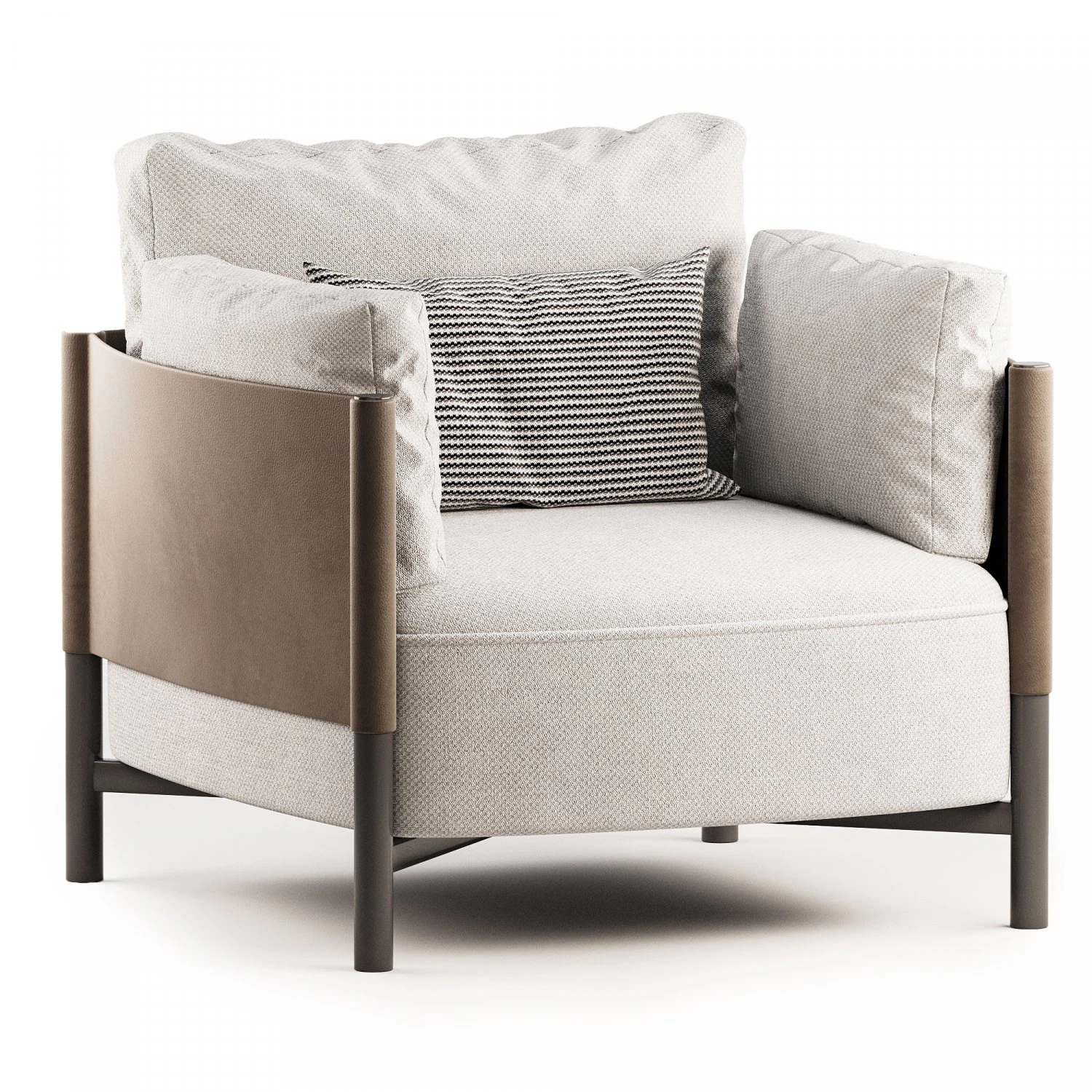 Armchair Syren 3D Model .c4d .max .obj .3ds .fbx .stl .blend 