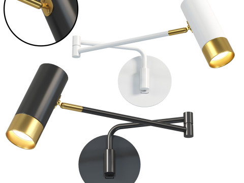 Fumi Swing Wall Lamp 3Dモデル